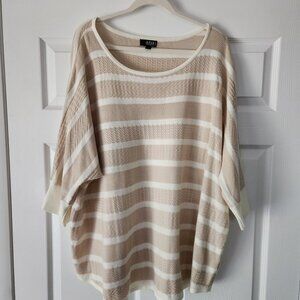 a.n.a. Striped Pullover Sweater